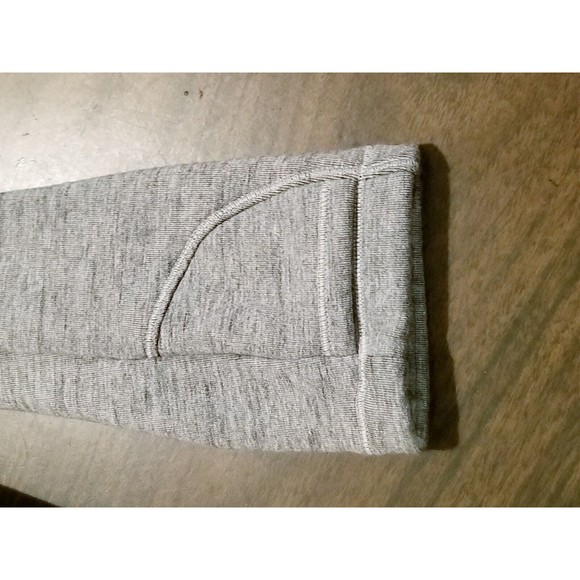 ATHLETA Hoodie Men's Size Small Gray Heathered Full Zip Pockets Drawstring - Picture 3 of 6